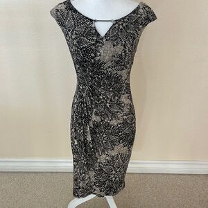 Connected Apparel Print Sheath Dress